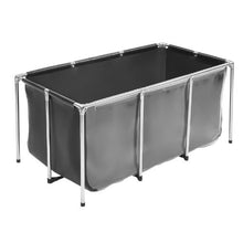 200-Gal PVC Koi Fish Pond with Viewing Panel Stainless Steel Frame & Drain Valve