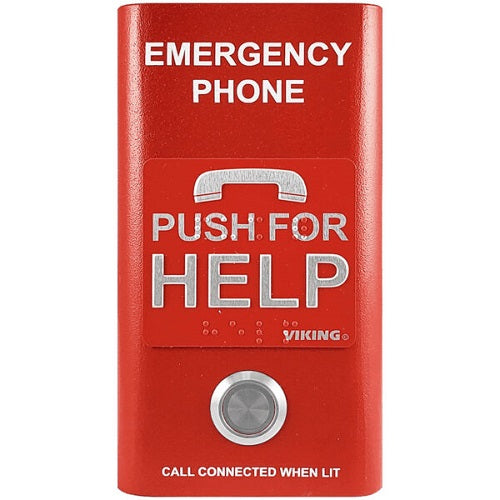Compact VoIP Emergency Phone Red VIK-E-1600-RD-IPEWP