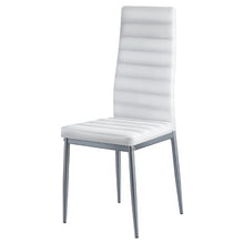 Modern Dining Room Accent Chairs Upholstered Leather Side Chair for Dining Tables Space-Saving Kitchen Table