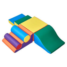 7-Piece Foam Climbing Toys Set for Toddlers PU Leather Playset for Crawling & Sliding Easy to Clean