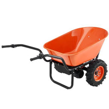 Electric Wheelbarrow 500W – 573 lbs Capacity 7 Cu Ft Garden Dump Cart (2-Wheel)