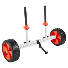 Heavy Duty Kayak & Canoe Cart – 230 lbs Capacity 10" Solid PU Tires Kickstand Quick Assemble/Disassemble