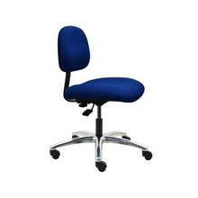 17" H - 22" H Desk Height Fabric Chair No Arms AL12-F-BLUE-312 Dark Blue