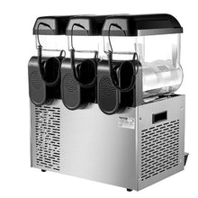 3 x 12 L Commercial Slushy Machine 144 Cups Stainless Steel Margarita Smoothie Drink Maker for Home Party Restaurants