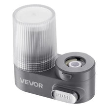 Faucet Mount Water Filter Vertical Carbon Fiber Purifier for Sink Tap Removes Chlorine & Lead, 3 Filters Gray