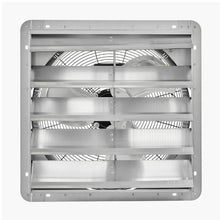 20-Inch Shutter Exhaust Fan 3000 CFM Heavy-Duty Steel AC Motor for Garage Shed & Greenhouse