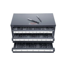 Drill Bit Dispenser Cabinet 3-Drawer Steel Organizer for A-Z Drill Bits Stackable with Labels