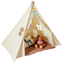 1-5 Years Old Kids Teepee Tent with Windows for Kids