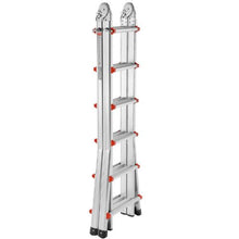 20.5 FT Telescoping A-Frame Ladder Compact Aluminum Extension Ladder Portable Collapsible RV Ladder 330 LB Capacity
