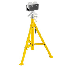 32In Foldable Pipe Jack Stand Height Adjustment for Pipe Threading, Pipe Hole Cutting FJ32