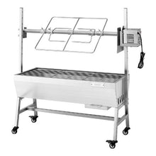 Charcoal Rotisserie Grill 38W Pig & Lamb Spit Roaster 132 LB Capacity 7-Level Height Stainless Steel