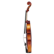 1/2 Size Violin Set Brown Solid Wood Beginner Fiddle with Hard Case & Accessories