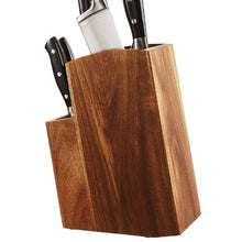 Universal Knife Holder with PP Brush Multifunctional Wooden Knife for Kitchen GM23020