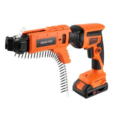 4200RPM Drywall Screw Gun Auto-Feed with 2 Battery Packs Charger Belt Clip Tool Bag Screw Length and Depth Adjustable
