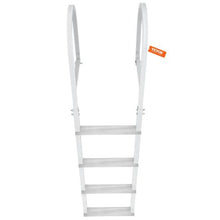 Removable 4-Step Dock Ladder 500 lbs Capacity Aluminum Nonslip Rubber Mat DLR4