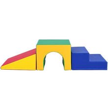 Single Tunnel Climber Playset Foam Blocks with Stairs and Ramp 3 pcs (Assorted)
