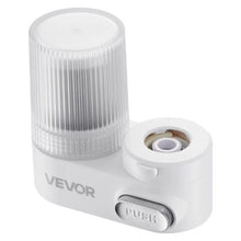 Faucet Mount Water Filter Vertical Carbon Fiber Purifier for Sink Tap Removes Chlorine & Lead 1 Filter White