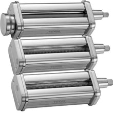 3PCS Pasta Attachment Set for KitchenAid Stand Mixer Roller & Spaghetti/Fettuccine Cutters