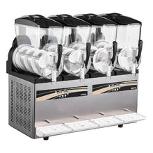 12L/3.17Gal x 4 Tank Commercial Slushie Machine - Self-Cleaning Frozen Drink Maker & for Restaurants and Bars