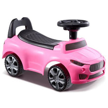Ride-On Push Car for Toddlers Sit-to-Stand Design Music Steering Wheel & Storage, Pink, Ages 1–3