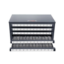 Tap Dispenser Cabinet 5-Drawer Steel Organizer for #2-56 to #12-28 Taps 60 Compartments Stackable Design