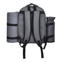 2 Person Picnic Backpack Insulated Cooler Compartment wid Bottle/Wine Holder for Hiking Camping