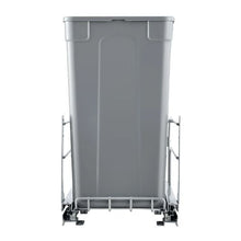Pull-Out Trash Can 27 QT x2 Heavy Duty Kitchen Waste Bin with Soft Close Slide & Door Kit (Grey)