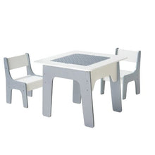 4-in-1 Kids Activity Table with 2 Chairs Double-Sided Play Table Storage for kids