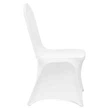 30PCS Stretch Spandex Folding Chair Covers Universal Fitted Slipcovers for Wedding Banquet & Party (White)