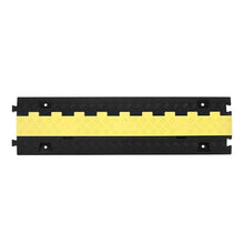 1.2 X 1.1 inch 2 Channel Heavy Duty TPU Cord Hose Wire Cover for Cable Protector Ramp (Pack of 3)