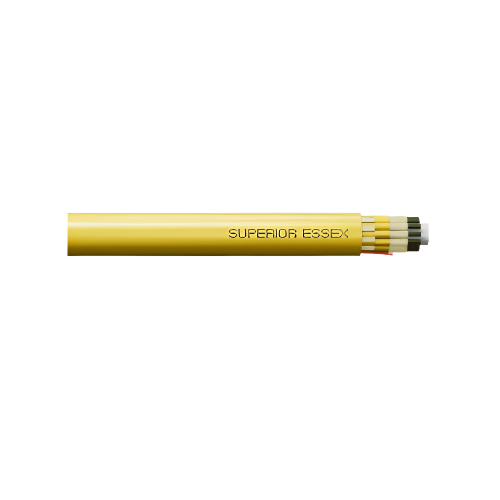 24 Fiber OFNR OM3 Multimode TeraFlex 3mm Microarray Breakout Fiber Cable Aqua P3024NGB1