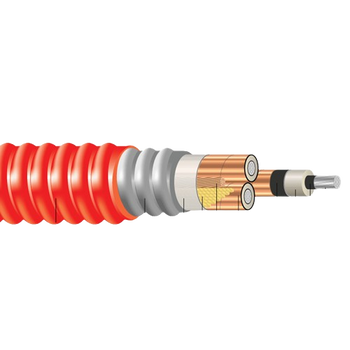 3/0 AWG 3C MV-105 Aluminum Interlocked Armor NL-EPR 133% Insulation PVC Red Jacket 15kV