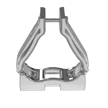50-56mm Trefoil Cable Cleat Aluminum M8 Mounting 1Hole TR Clamp CCALTR5056-X (Pack of 10)