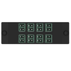 8 Port Opticom Keyed C-Green LC Fiber Adapter Panel Duplex FAP8WCGRDLCZ