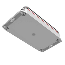 Electronic Racks And Boxes Enclosure Top Clear Bottom Gray RBF85P06C10G