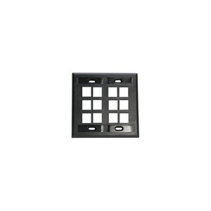 Dual-Gang QUICKPORT Wallplate Black 42080-12E