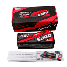 Gens Ace 5300mAh 4S1P 14.8V HardCase G-Tech Lipo Battery14# With Deans Plug GEA534S60DGT