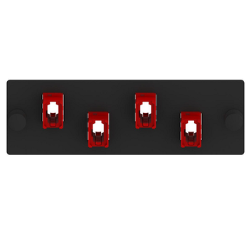 4 Port Opticom MPO Fiber Optic Adapter Panel FAP Horizontal FAPH0424RDMPO