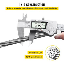 1/8 Inch 7x19 Strand Stainless Steel Braided Aircraft Cable 100FT