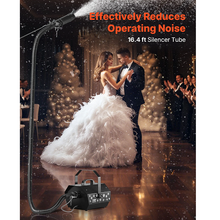 1300W Silent Snow Making Machine Portable Snowflake Maker with Wireless Remote