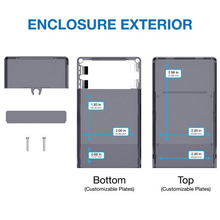 2.40"W x 4.15"L x 0.85"H Faceplate Handheld Enclosure Without Pocket Clip M6,TRGY