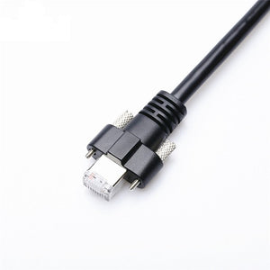 RJ45 Horizontal w/ Thumbscrews GigE Cable For Industrial Gige Camera PCM-CLC-47