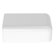 0.44x1.2x0.81 Surface Raceway LD3 End Cap Fitting ECF3WH-E (Pack of 20)