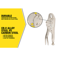 7" Curved Locking Pliers With Cutter  CLP7W (Pack of 12)