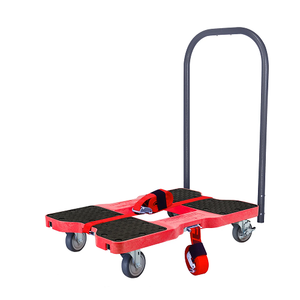 Snap-Loc General Purpose E-Track Push Cart Red Dolly SL1200P4TR