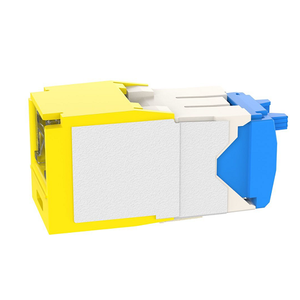 22-26 AWG Mini-Com Cat6A Shuttered Jack Module RJ45 TG Style CJH6X88TGYL