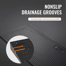1.2" Rise Cuttable Rubber Threshold Ramp for Sweeping Robots & Wheelchairs, Non-Slip, 35.4" Wide for Doorways & Driveways