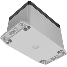 Flanged Base Polycarbonate Plastic Black/gray RBF53P06B28G
