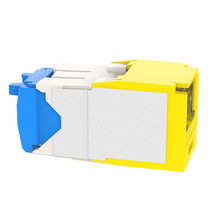 22-26 AWG Mini-Com Cat6A Shuttered Jack Module RJ45 TG Style CJH6X88TGYL
