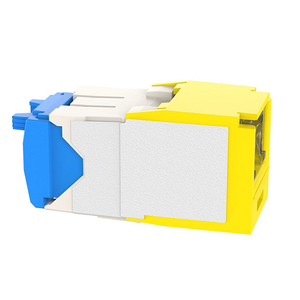 22-26 AWG Mini-Com Cat6A Shuttered Jack Module RJ45 TG Style CJH6X88TGYL